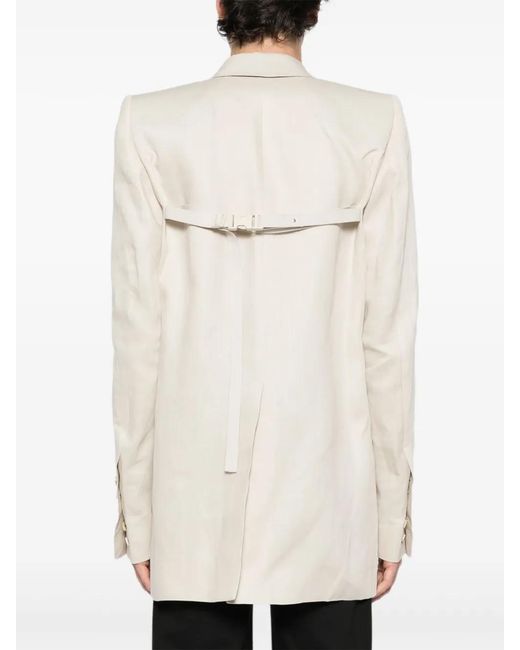 Rick Owens White Dirt Blazer for men