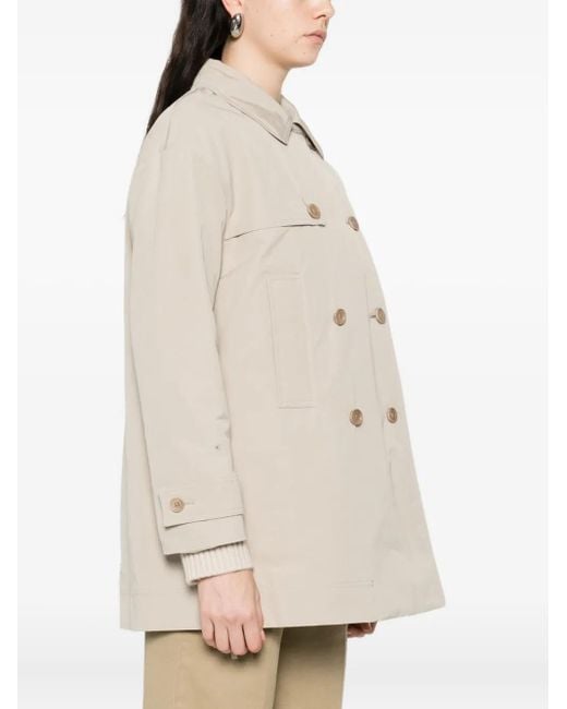 Aspesi Natural Manteau À Boutonnière Croisée