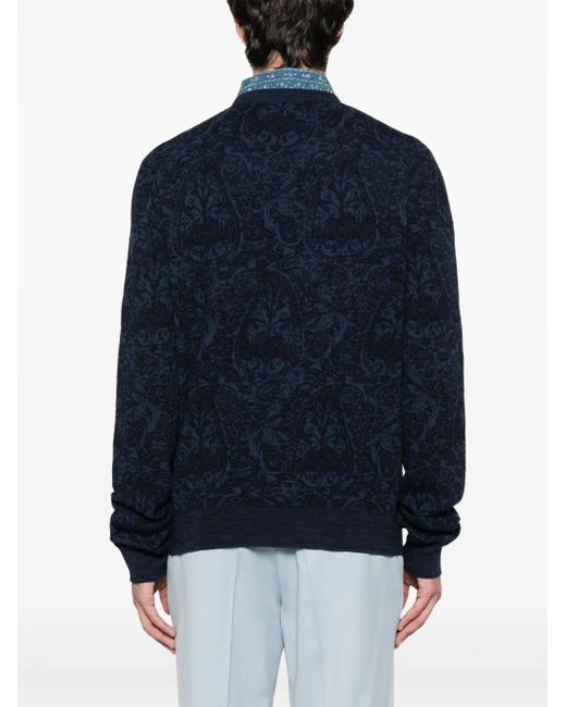 Etro Blue Sweater for men