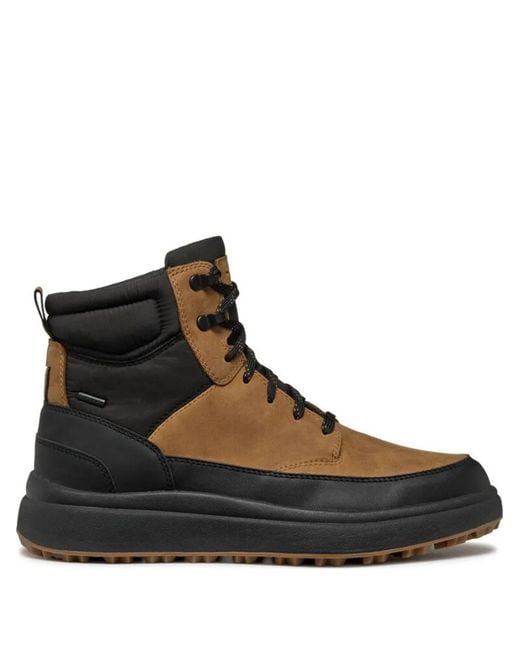 Geox Brown Granito + Grip Abx Padded Lace-Up Boots for men