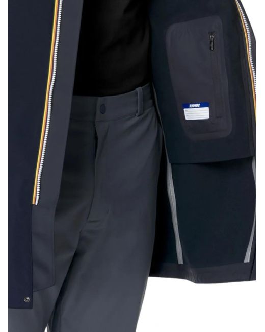 K-Way Blue Thomas Bonded Coat for men