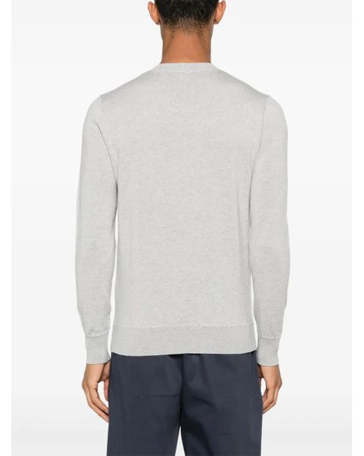Eleventy White Wool Sweater for men