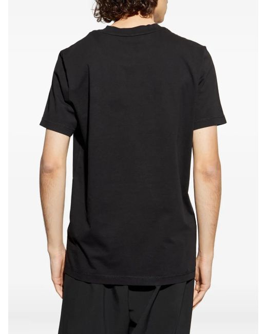 T-Shirt En Coton À Patch Logo Moncler pour homme en coloris Black