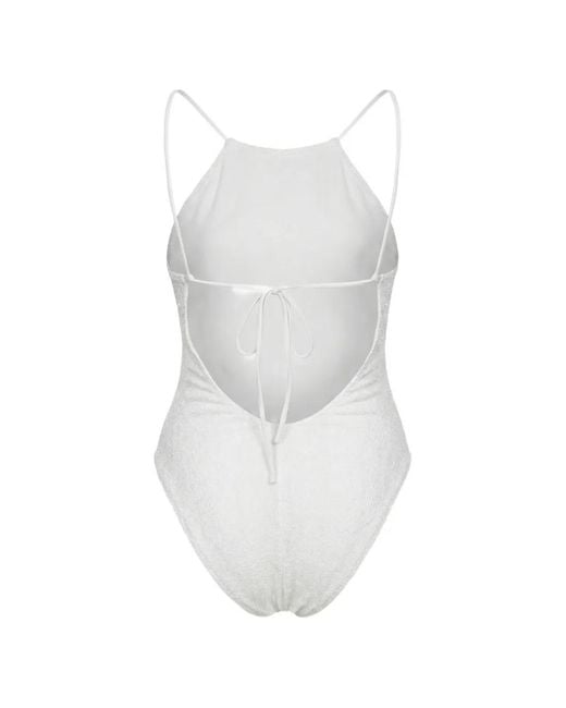 Missoni White Open-Back Swimsuit
