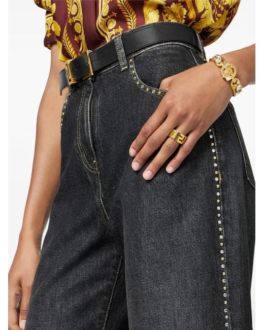 Versace Metallic Greca Ring