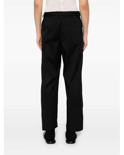 CROQUIS Black Belted Trousers for men