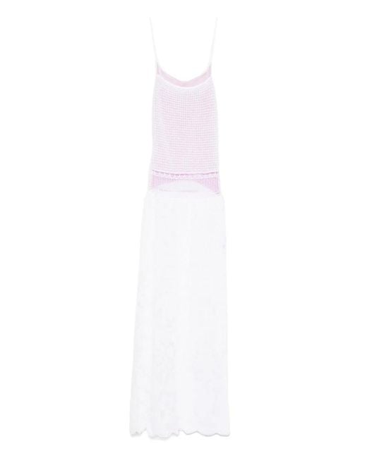 Robe Delicate À Coupe Longue Roberta Einer en coloris White