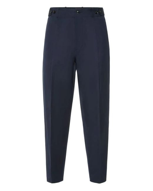 Philipp Plein Blue Classic Fit Tapered Trousers for men