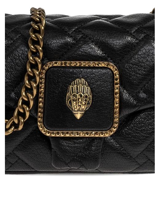 Kurt Geiger Black Pimlico Quilted Chain Mini Shoulder Bag