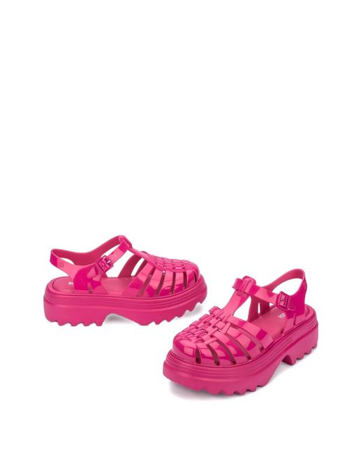 Melissa Pink Possession Platform Cage Sandals