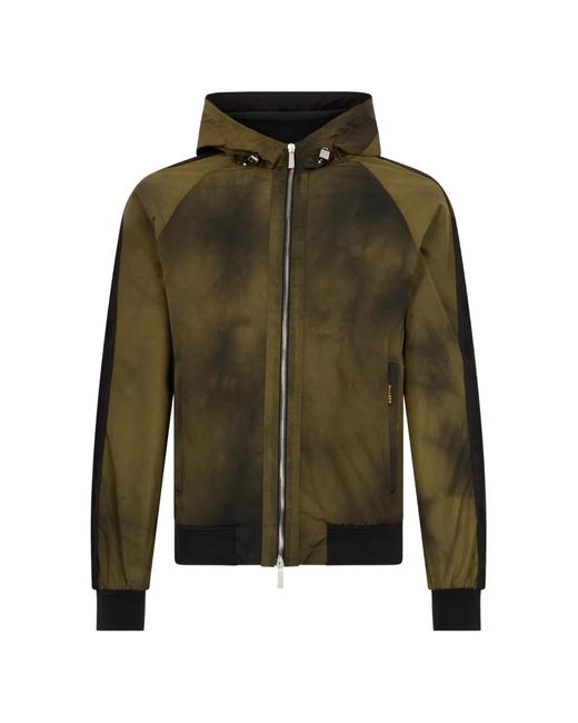 Moorer Green Hooded Jacket for men