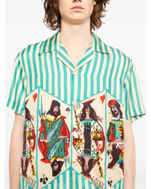 Camicia Royals di Bode in Blue da Uomo
