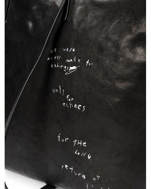 Ann Demeulemeester Black Bes The Return Of Light Tote Bag