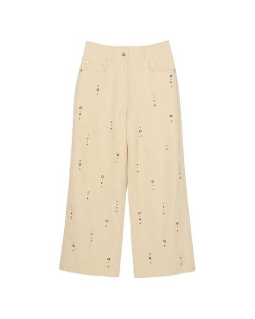 3.1 Phillip Lim Natural Studded Jeans