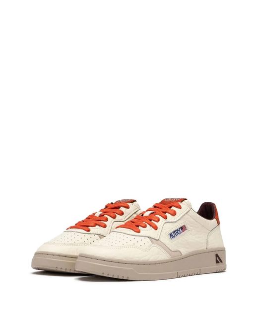 Autry Pink Medalist Low Sneakers for men