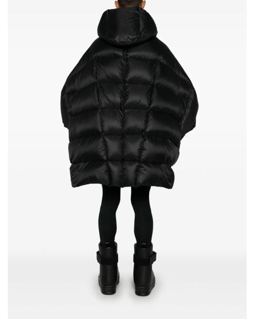 メンズ Rick Owens フーデッド パデッドジャケット Black