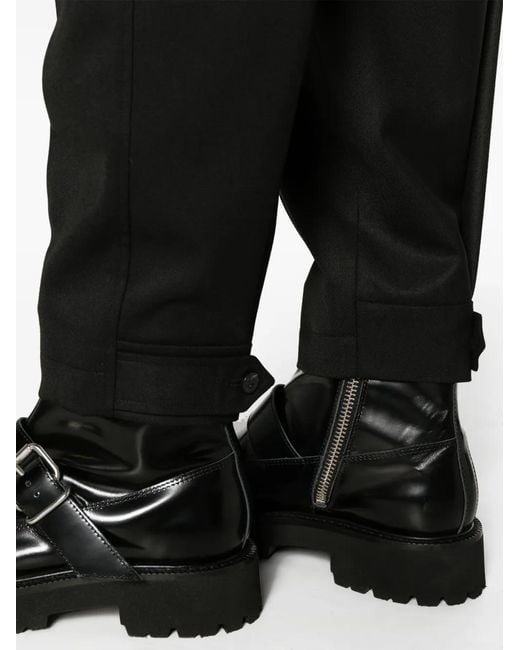 Neil Barrett Black Tapered Cargo Trousers for men