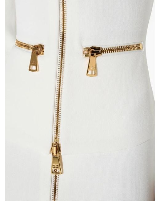 Elisabetta Franchi White Cardigan