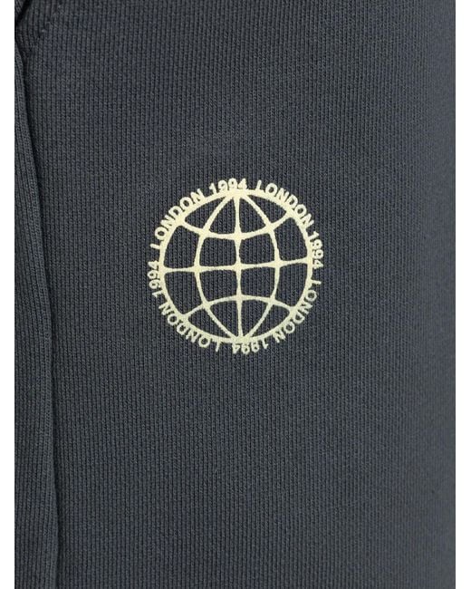 AllSaints Blue Logo-Patch Track Pants for men