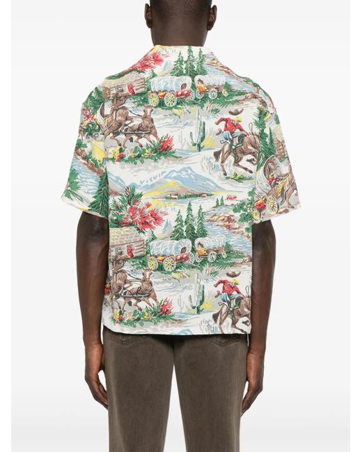 Camisa Crosby Visvim de hombre de color Gray