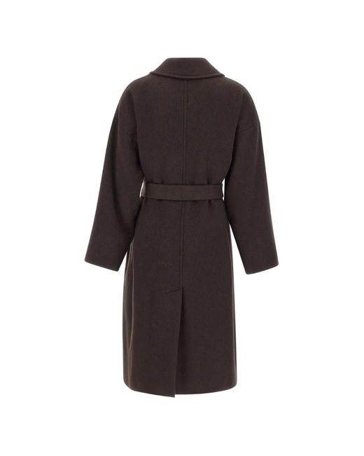 Marella Brown Saggio Double-Breasted Coat