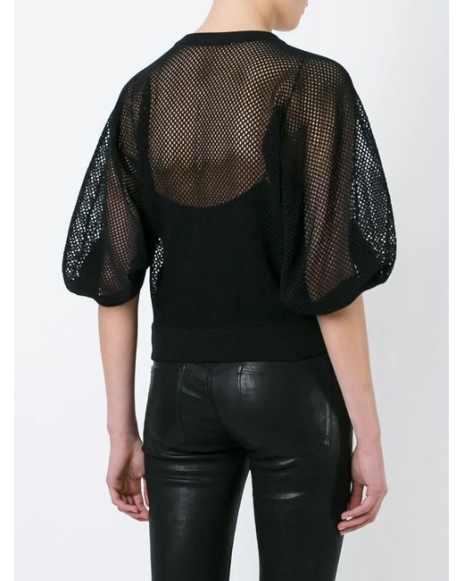 Givenchy Fishnet Sweater in het Black
