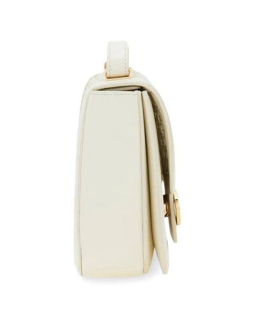 Ferragamo Natural Double Gancini North-South Crossbody Bag