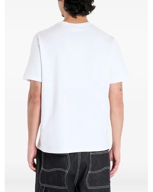 Calvin Klein White Logo-Print T-Shirt for men