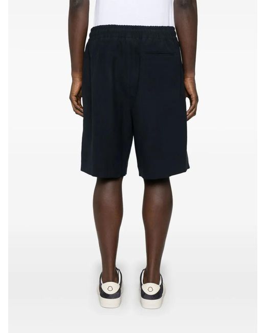Giorgio Armani Blue Linen Bermuda Shorts for men