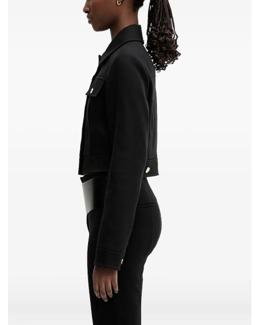 Sportmax Black Cropped Buttoned Jacket