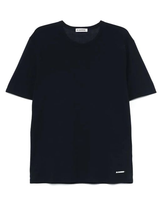 Jil Sander Katoenen Crêpe T-Shirt in het Blue voor heren
