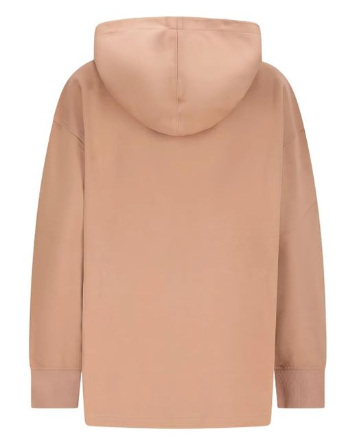 Max Mara Natural Embroidered Logo Hoodie