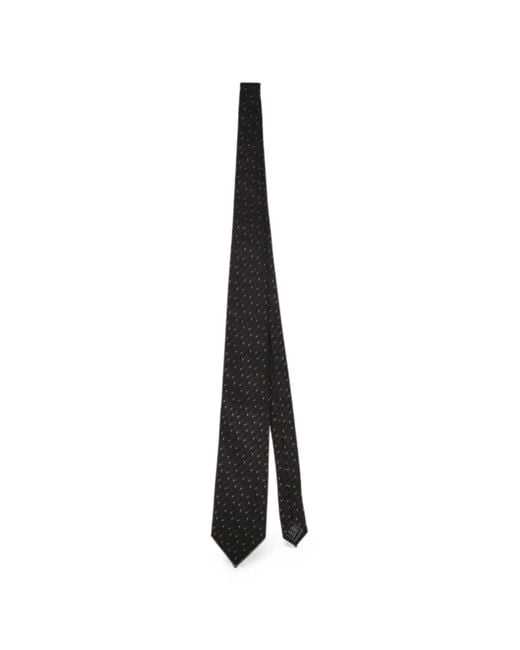 Pal Zileri White Geometric-Pattern Tie for men