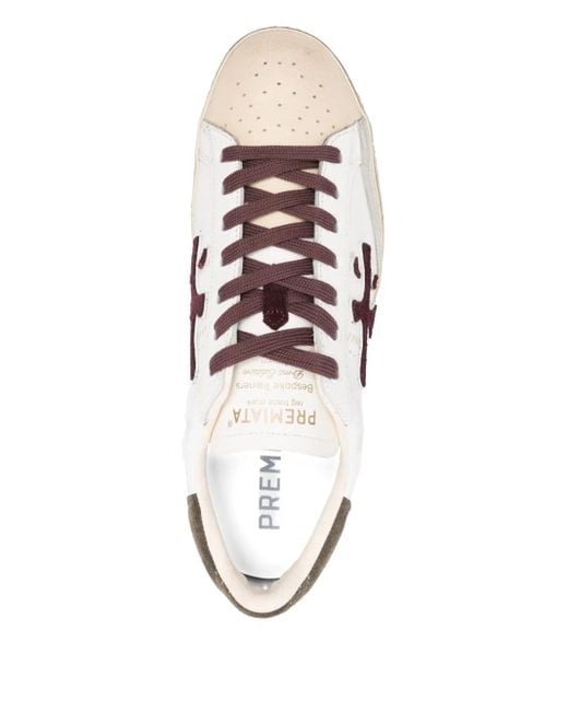 メンズ Premiata ローカット レザースニーカー Natural