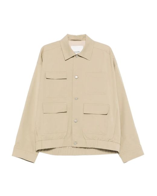 Nanushka Natural Utility-Pocket Jacket