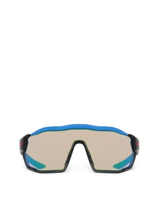 Nike Blue Show X Rush Geometric-Frame Sunglasses