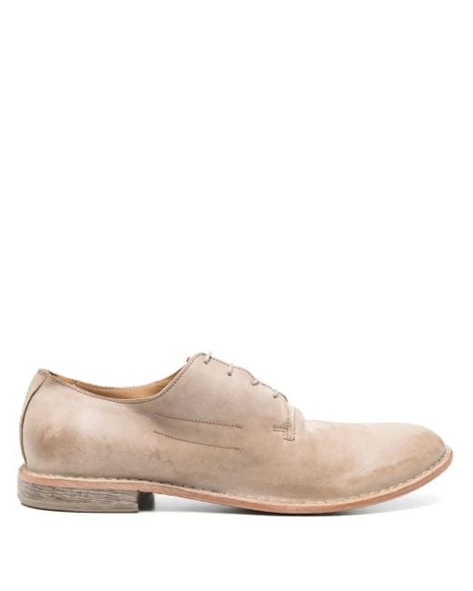 Moma Pink Suede Derby Shoes for men