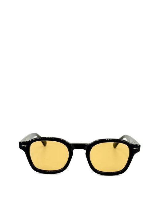 PETER AND MAY Black Hero Geometric-Frame Sunglasses for men