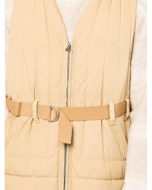 Visvim Gefütterte Weste Mit Gürtel in Natural für Herren