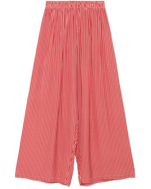 ..,merci Red Striped Trousers
