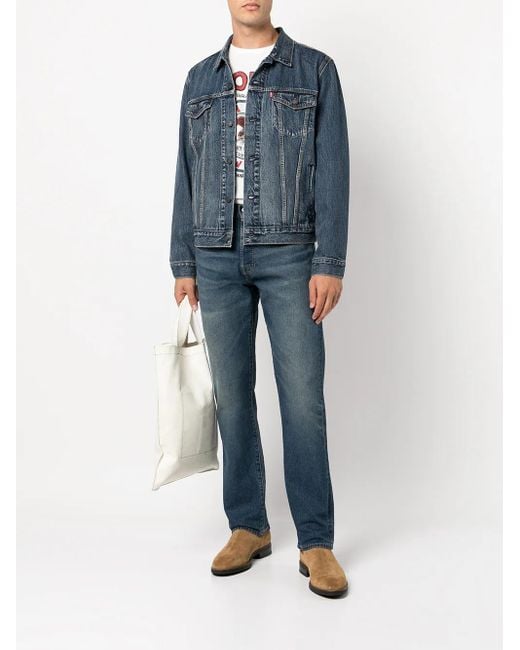 Levi's Blue Cotton Denim Jacket for men