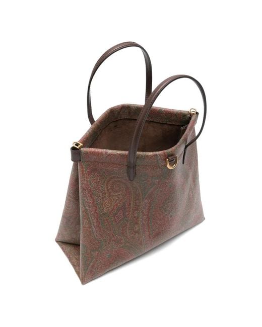 Etro Brown Arnica Tote Bag
