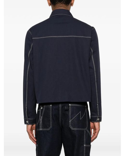 Carrera Blue Bay Zip-Up Shirt Jacket for men