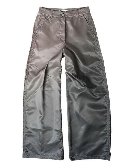 OPEN YY Gray Panelled Trousers
