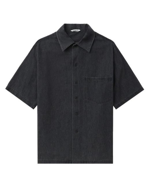 Auralee Denim Overhemd in het Black voor heren