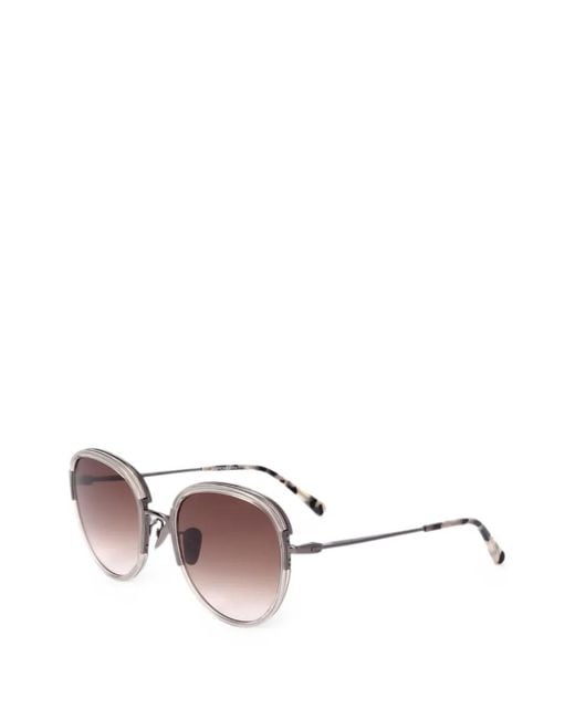 Scotch & Soda Gray Round-Frame Sunglasses for men