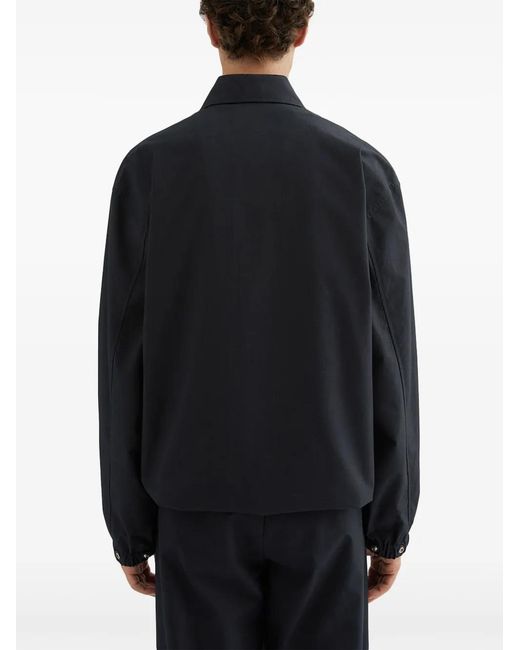 Jil Sander Black Cotton Shirt Jacket for men