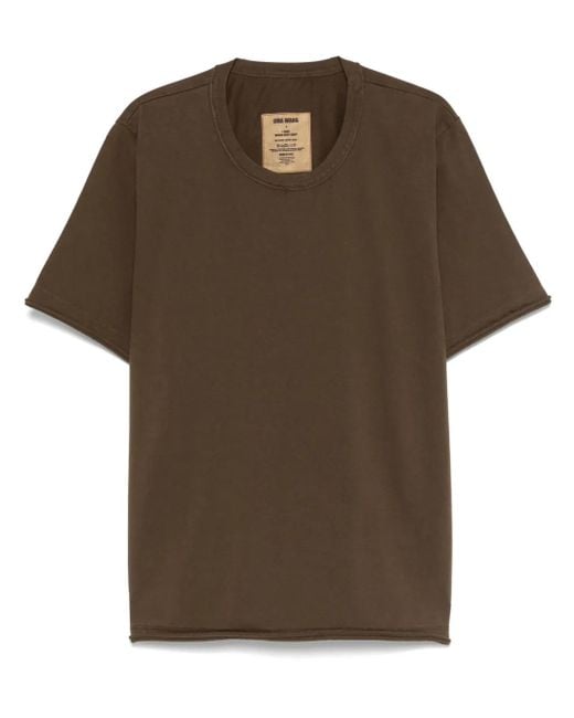 Camiseta De Algodón Uma Wang de hombre de color Brown