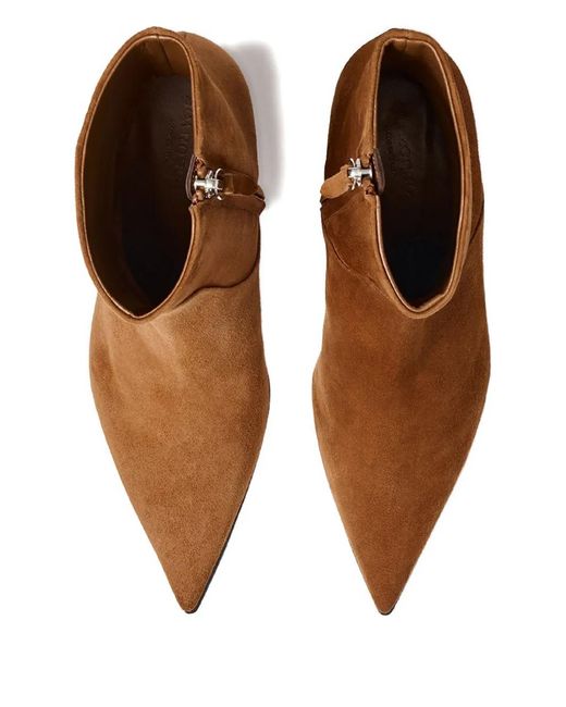 Scarosso Brown Jamie Pointed-Toe Boots