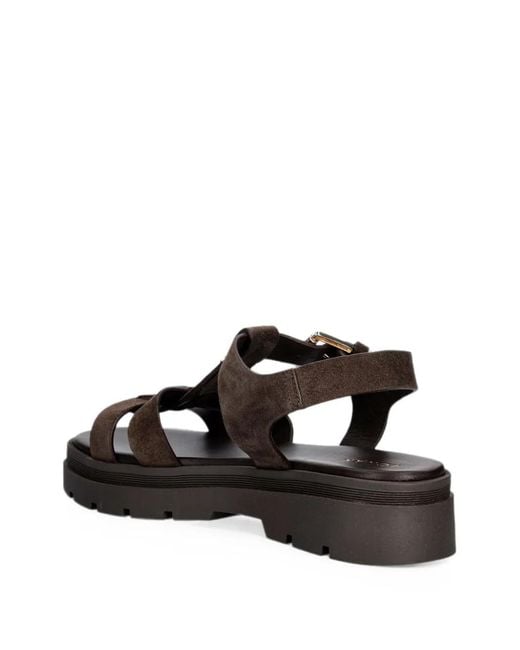 JONAK PARIS Brown Liverpool Buckle-Fastening Sandals